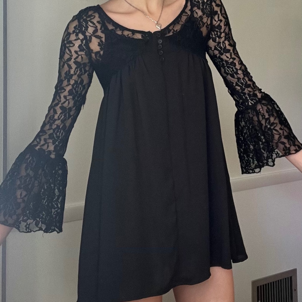 Ella Moss Black Babydoll Dress